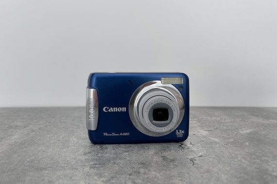 Canon Powershot A480: Blue Vintage Digital Camera - Etsy