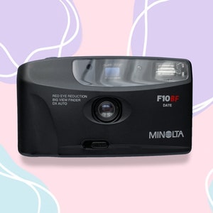 Camera Minolta F10BF / 35 mm film point and shoot camera / Vintage camera 1990s