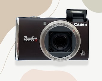 Canon Powershot SX200 IS - Compact Camera - Etsy