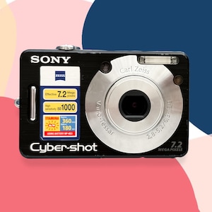Digital Camera Sony Cyber-Shot DSC-W70 Black / Vintage Digital Camera / Sony cameras