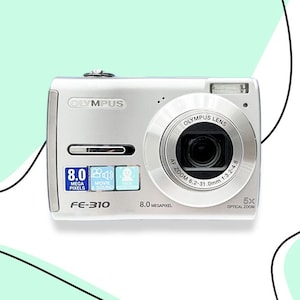 Digital Camera Olympus FE-310 Silver / Vintage Digital Camera / Olympus cameras
