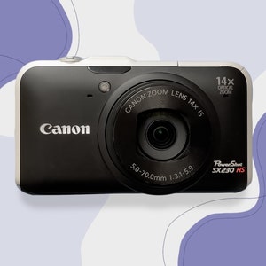 Digital Camera Canon PowerShot SX230 HS / Vintage Digital Camera / Canon cameras