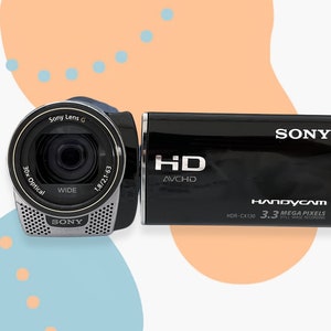Digital Camera Sony HDR-CX130 Black / Vintage Digital Camera / Sony video cameras