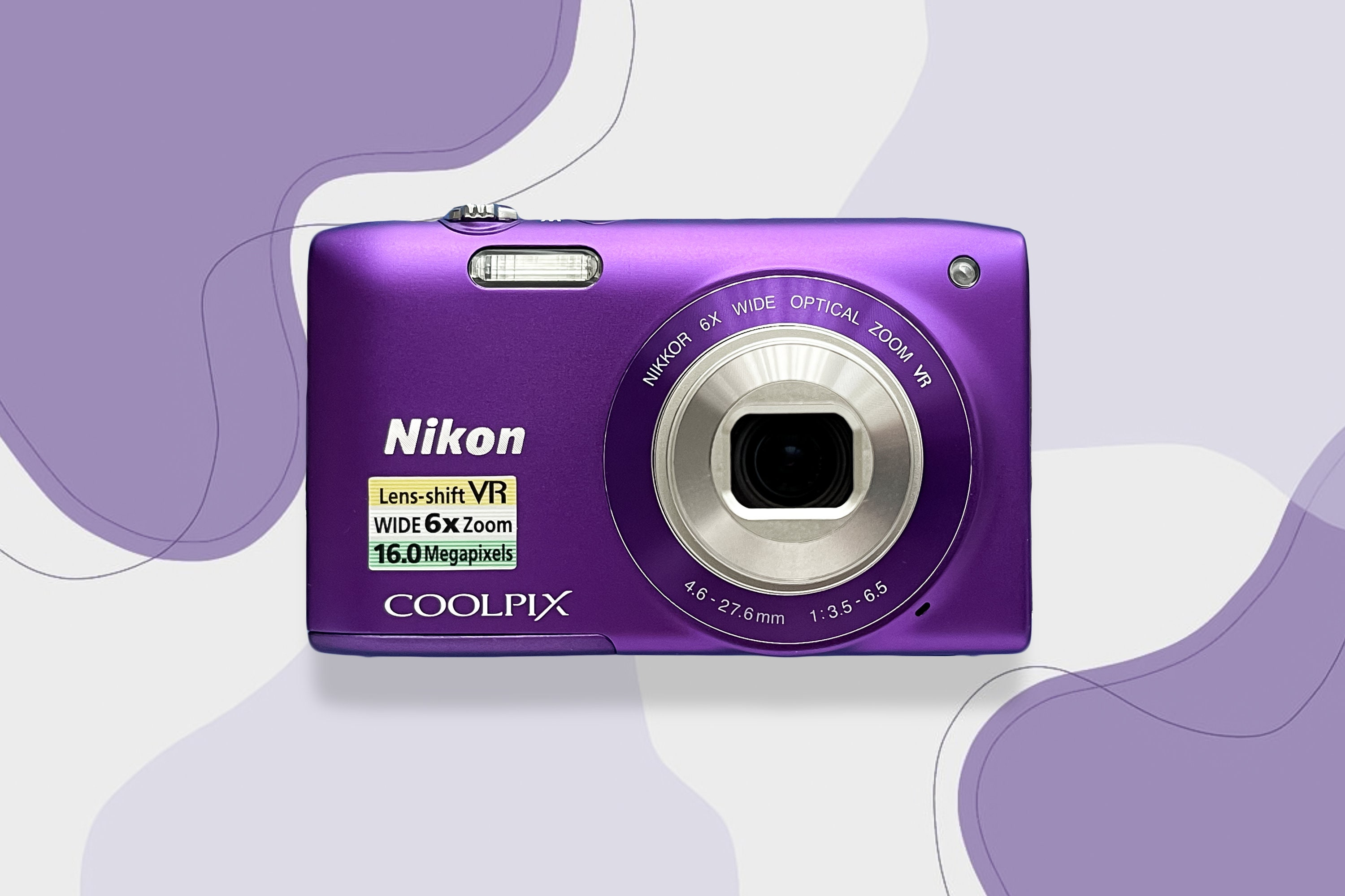 Digital Camera Nikon Coolpix S3300 Purple / Vintage Digital Camera / Nikon  Cameras - Etsy