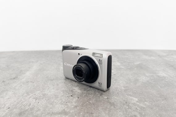 Canon Powershot A2200: Silver Vintage Digital Camera - Etsy