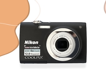 Digital camera Nikon Coolpix S2500 Black / Vintage Digital Camera / Nikon cameras