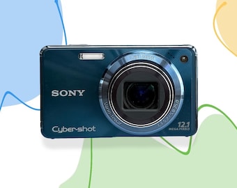 Câmera digital vintage Sony Cyber-Shot DSC-W290 - Azul
