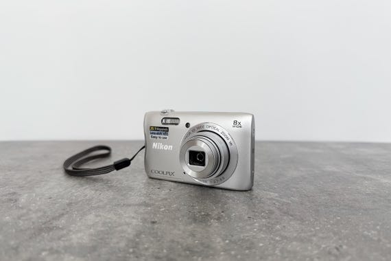 Nikon Coolpix S3700: Silver Vintage Digital Camera - Etsy