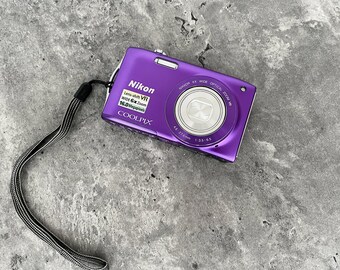 Digital Camera Nikon Coolpix S3300 Purple / Vintage Digital Digital Camera Nikon Coolpix S3300 Purple / Vintage Digital