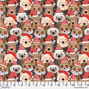 Christmas Squad Wild Santa par Mia Charro pour FreeSpirit ~ 100 % coton
