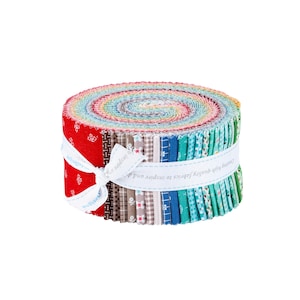 Prim Collection 2.5&quot; Rolie Polie by Lori Holt of Bee in my Bonnet for Riley Blake Designs (42 squares)