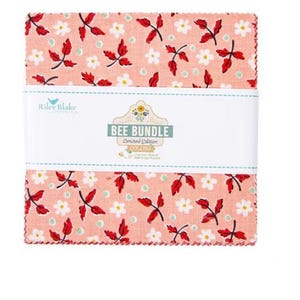 Bee Bundle Limited Edition Colors 10&quot; Stacker by Lori Holt of Bee in my Bonnet for Riley Blake Designs (42 squares)