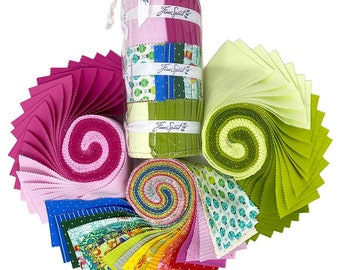 Glowy Tula Pink Fabric Roll – 63 Strip Set