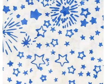 Let Freedom Reign Blueprint Matte Expressions Batiks - Tecido por metro ~ 100% algodão