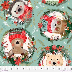 Couronne de Noël Squad Squad par Mia Charro pour FreeSpirit ~ 100 % coton