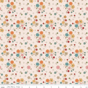 Autumn Floral Latte Yardage ~ Lori Holt ~ 100% Cotton