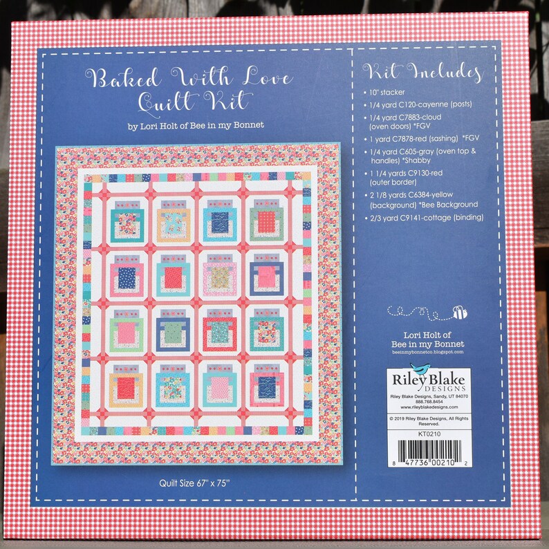 Riley Blake Baked With Love Quilt Kit by Lori Holt featuring Vintage Happy 2 Collection