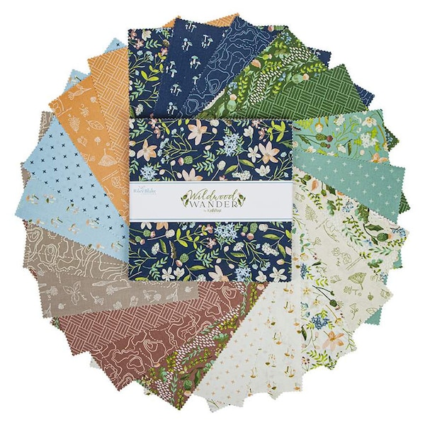 Wildwood Wander Layer Cake / 10" Stacker Collection by Katherine Lenius for Riley Blake Designs ~ 100% Cotton