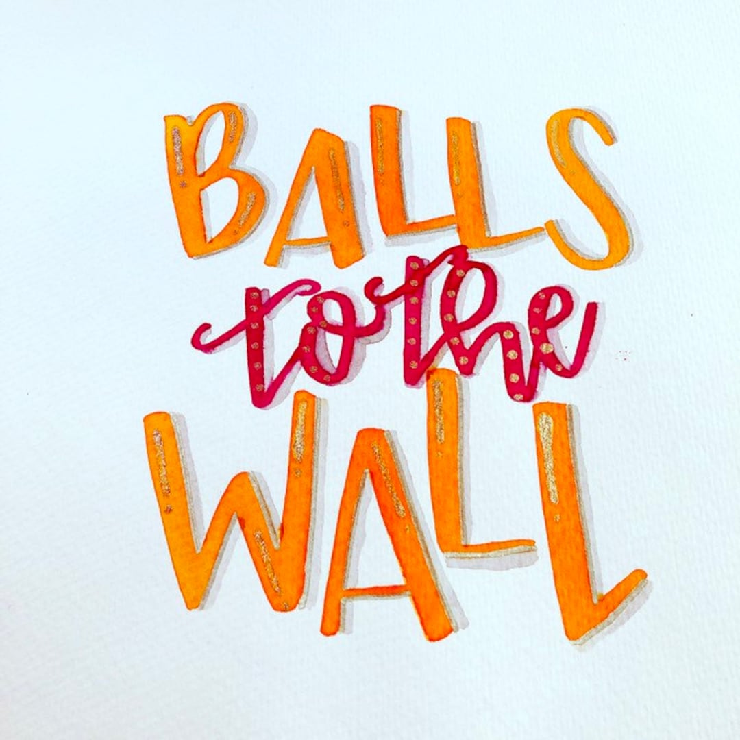 Balls to the Wall Etsy