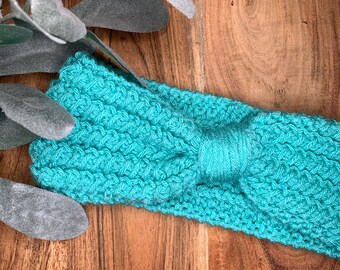 Bow Crochet headband - crochet baby headband- winter headband - Ear Warmer - Women Headband - toddler headband -Girl headband -boho headband