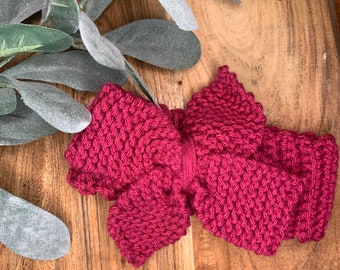 Bow Crochet headband - crochet baby headband- winter headband - Ear Warmer - Women Headband - toddler headband - Girl headband - boho