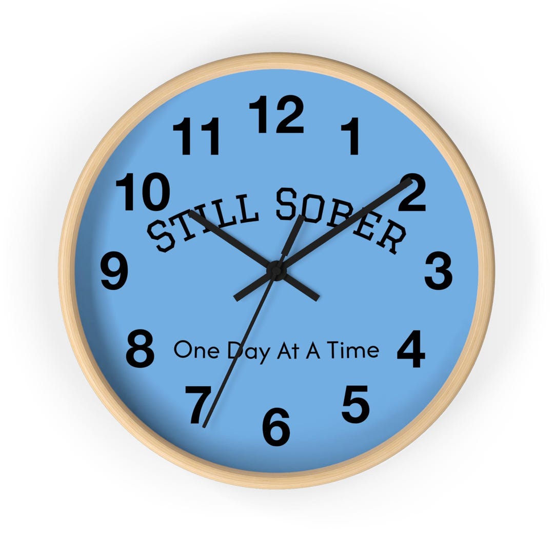 Inspirational Wall Clock - A New Life Begins Decor, Home Office Clock ...