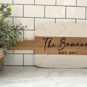 Custom Wood/Marble Cutting Board, Personalized Cutting Board, Home Decor, Kitchen Decor, Birthday, Gifts, Charcuterie Board, Cheese Board