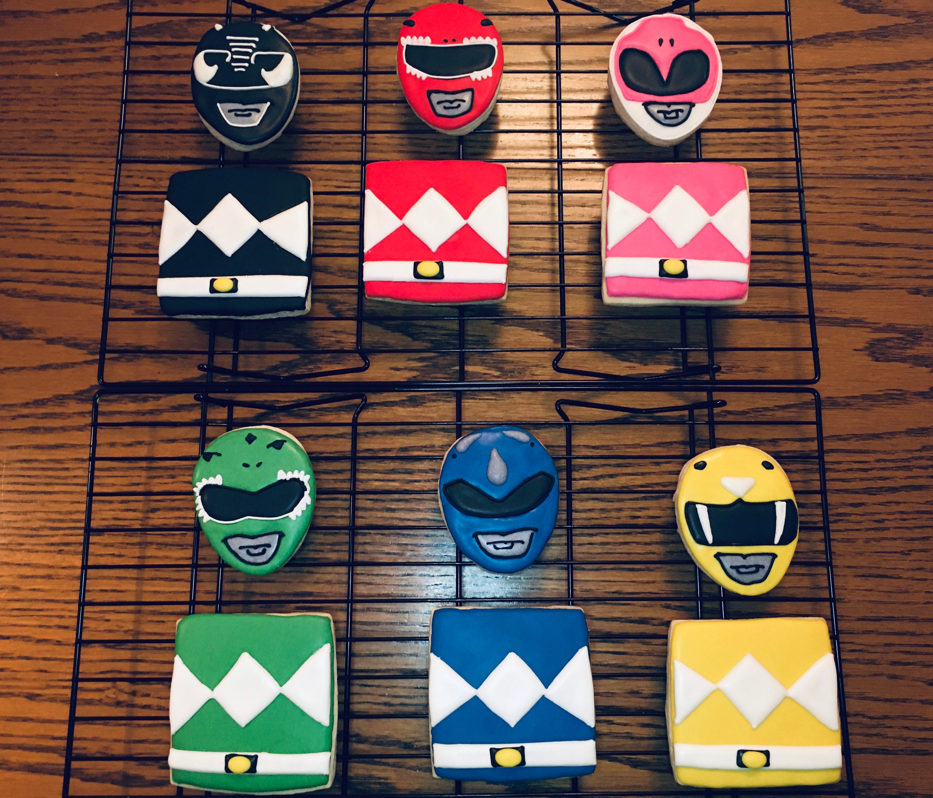 Power Ranger Cookies Set Etsy