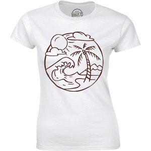 Nature Therapy Relaxing Full Motion Natural Sounds Vacation Gift Womens T-shirt