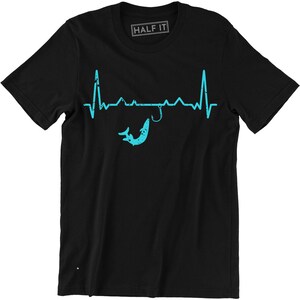 Fishing Pulse Heartbeat T-SHIRT Fish Gear Accessories Funny Gift Birthday Hobby