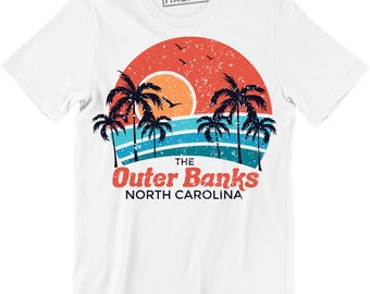 Beach Sun The Outer Banks North Carolina - Summer Vacation Men&#39;s T-shirt Tee
