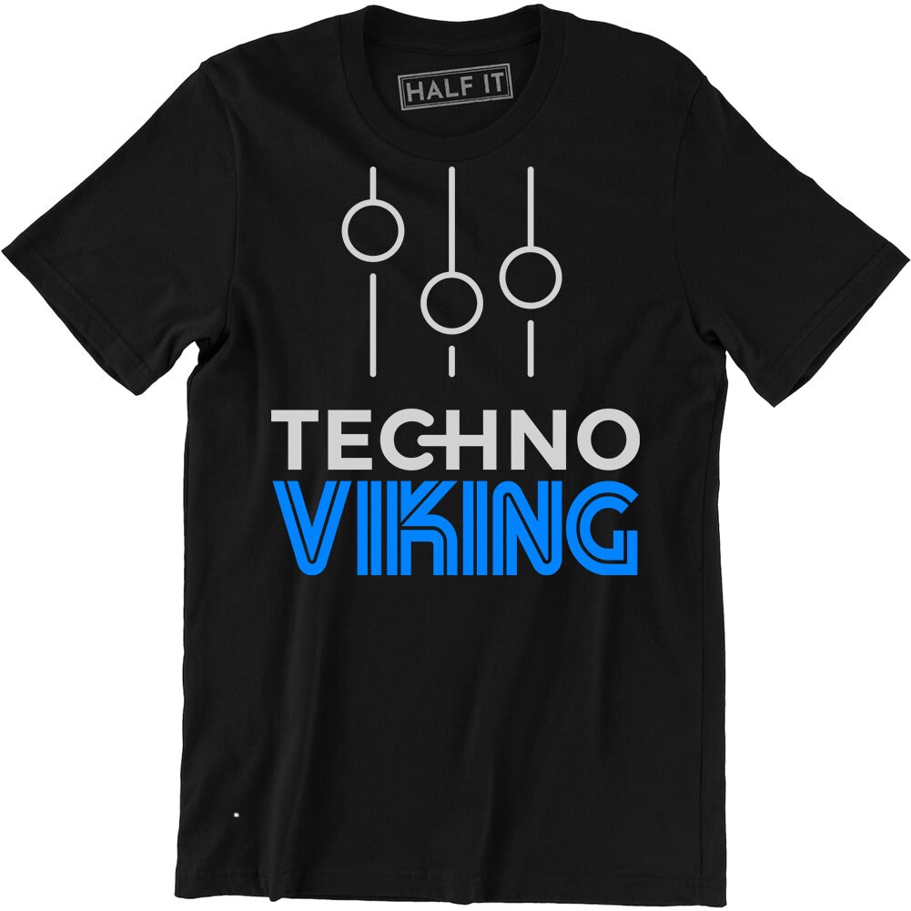 Techno Viking Volume Icon Printed Men T shirt Underground Club Music Awakinings Etsy
