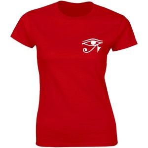 Eye of Horus T-shirt Ra Egyptian Egypt Mysticism Religion Funny Tee Shirt Womens