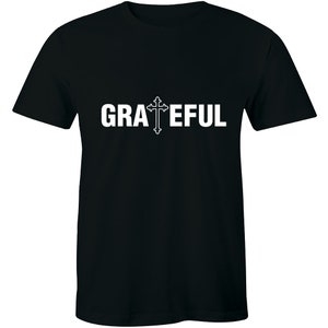 Grateful Cross Catholic Holy Bible Solomon&#39;s Temple Church Men&#39;s T-shirt Tee