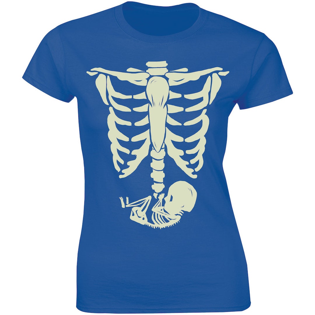 Scary Halloween Pregnant Xray Skeleton Baby Women's - Etsy