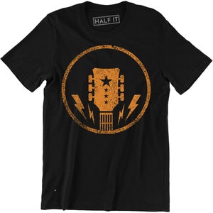 Acoustic Guitar Headstock Guitarist Gibson Player Gift Musicians Men&#39;s T-shirt