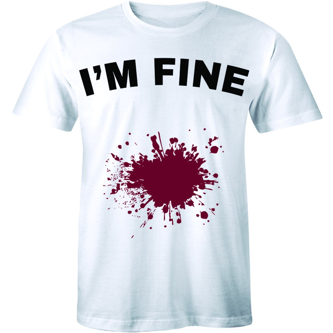im fine zombie tshirt im fine zombie tshirt