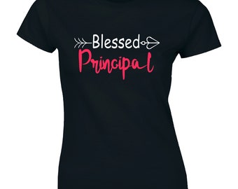 Blessed Principal Shirt Saying Teacher Religious School Admin Tee T-shirt