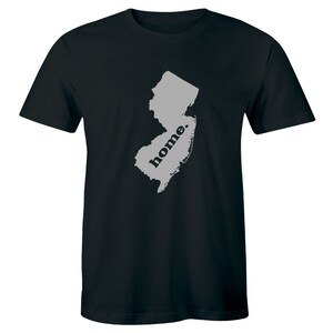 Jersey City NJ New Jersey Flag Newark Map T-Shirt Tee Town City State Pride