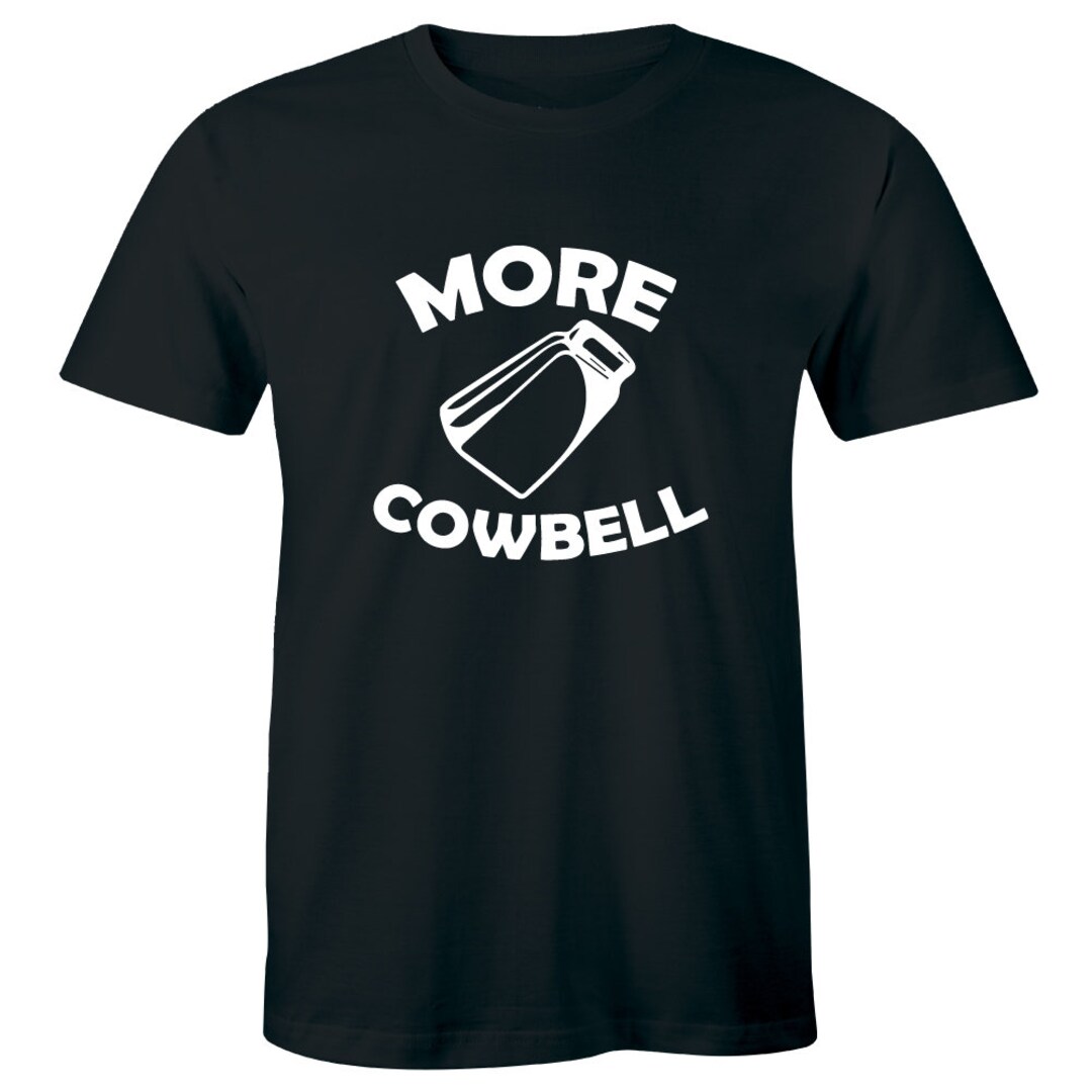 MORE COWBELL Funny Retro Vintage Men's T-shirt Tee Night - Etsy