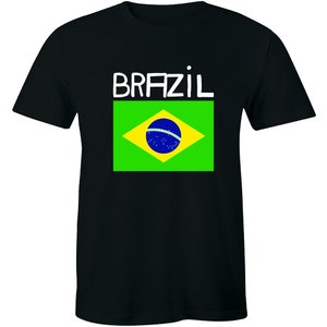 Brasil Brazil Brazilian Flag National Ethnic Pride World Cup-Mens T-shirt