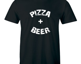 This Body Was Built On Pizza And Beer Funny Food Lover Shirt Men's T-shirt Tee