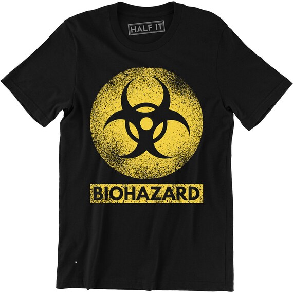 【関税・送料込】Bio hazard symbol t-shirts - 1191 Biohazard Symbol Shirt Radioactive Danger Warning Toxic