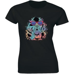 Funny Dog Tongue Out - Pro Paint Artist Women&#39;s Premium T-shirt Gift Tee