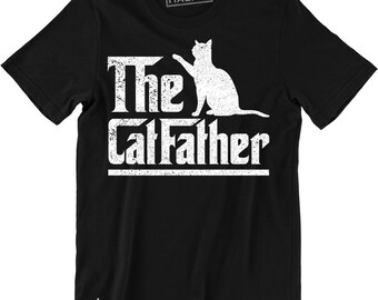 The Catfather T-Shirt Cat Dad Pet Lover Gift Ideas Fathers Day Daddy Tee Shirt