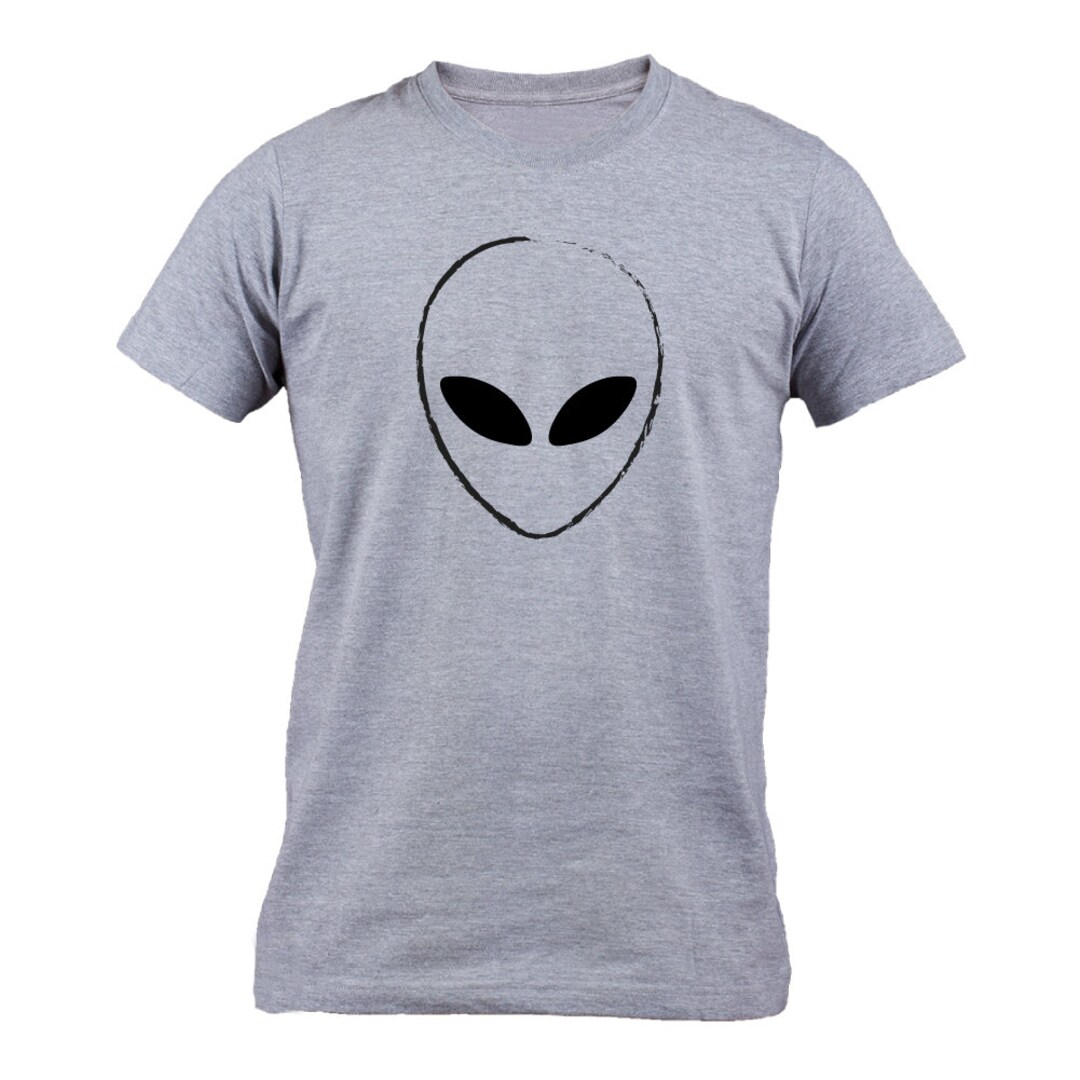 Alien Face - Funny Shirt Sci Fi Space Creature Horror Retro Men's T ...