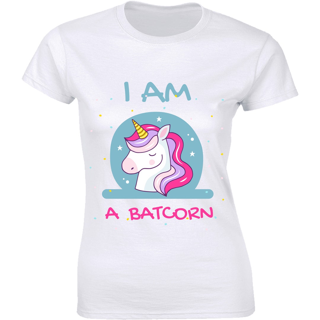 I Am A Batcorn Cute Unicorn Superhero Shirt Women's Premium T-shirt Tee ...