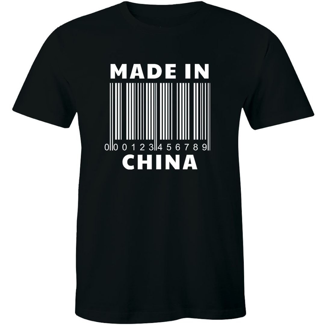 Made in China Shirt Asia Chinese Sarcastic Funny Present Gift Mens Tshirt Tee Etsy