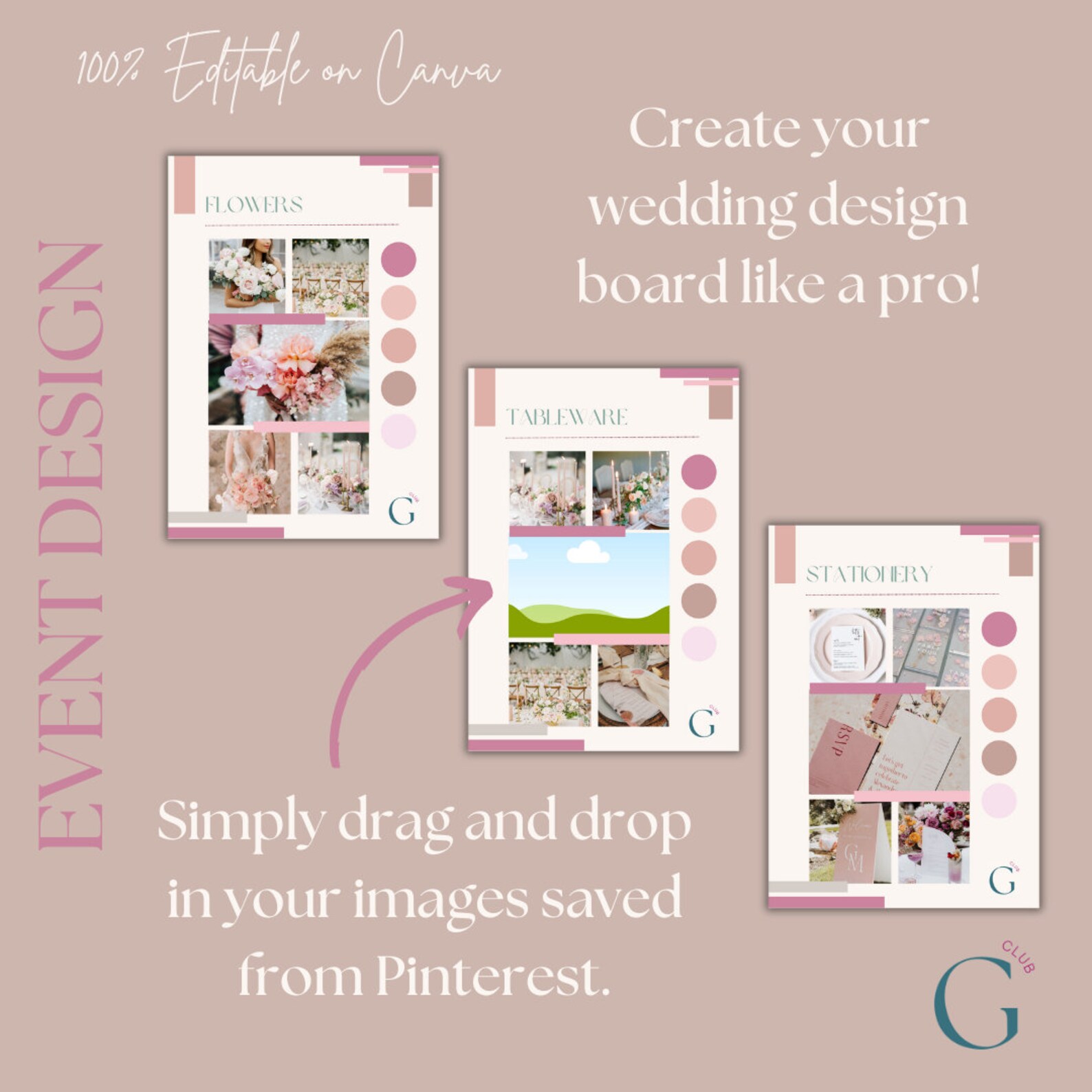 Event Styling Lookbook | Style Guide | Digital Download for Brides ...