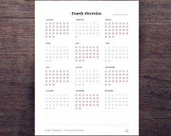 Yearly Productivity | Printable